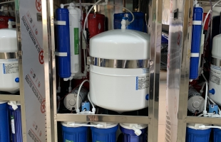 Công suất lọc lớn với máy lọc nước 2 vòi nóng lạnh công nghiệp Suntech